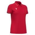 Melody polo RED/WHT M Poloskjorte - Dame